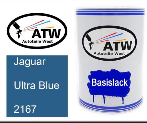 Jaguar, Ultra Blue, 2167: 500ml Lackdose, von ATW Autoteile West.